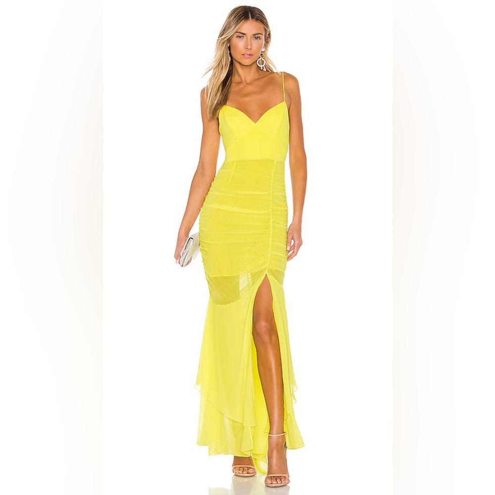 SOLD🍋💋Nicholas Drawstring Silk Dress Ruched